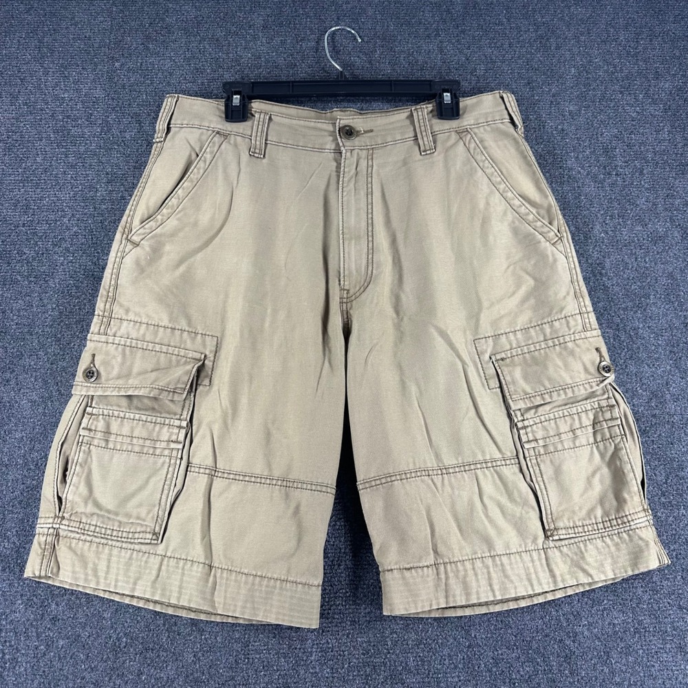 Levi's Cargo Shorts Mens W33 Waist 33 Tan Khaki Cotton Utility Casual 36610-0001